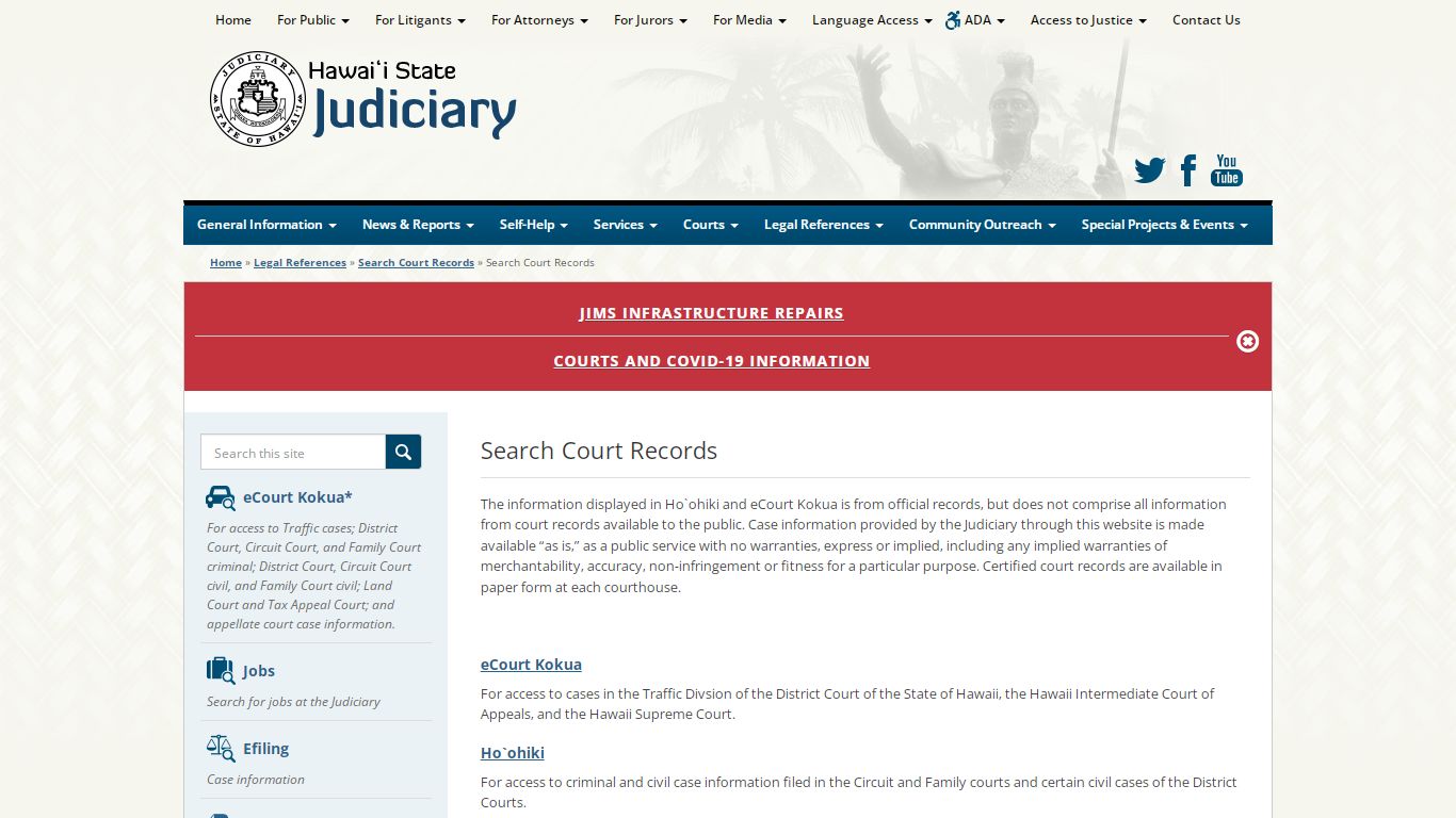 Judiciary | Search Court Records - Hawaii State Judiciary